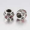 Tibetan Style Alloy Rhinestone European Beads PALLOY-F200-05E-2