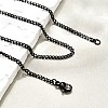 304 Stainless Steel Curb Chain Necklaces NJEW-L162-01A-B-4