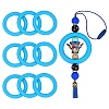 9Pcs Ring Food Grade Eco-Friendly Silicone Focal Beads JX895F-1