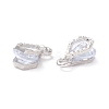 Alloy Clear Cubic Zirconia Charms ZIRC-A022-05P-2