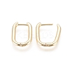 Brass Huggie Hoop Earrings EJEW-F245-04G-A-2