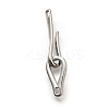 Brass Hook and S-Hook Clasps KK-S508-25P-1