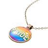 Rainbow Pride Necklace NJEW-F290-01F-1
