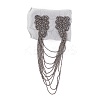 Glass Beaded Hamdmade Fashion Tassel Epaulette LS-AJEW-WH0235-50-2