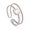 Non-Tarnish 304 Stainless Steel Cuff Rings RJEW-G285-66P-1