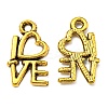 For Valentine's Day Tibetan Style Alloy Antique Golden Charms LS-GLF0299Y-1
