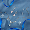 120Pcs 4 Style Transparent Teardrop Glass Cabochons GGLA-PH0001-33-2