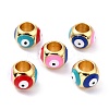 Real 18K Gold Plated Brass European Beads KK-A155-28G-A-2