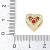 Rack Plating Brass Micro Pave Cubic Zirconia European Beads KK-P287-43G-01-3