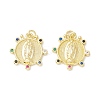 Rack Plating Brass Micro Pave Cubic Zirconia Pendants LS-KK-E278-09G-1