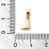 Brass Letter Charms KK-G554-22G-L-3