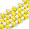 Mushroom Handmade Lampwork Beads Strands LAMP-R116-27-1