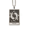 Non-Tarnish 304 Stainless Steel Tarot Pendant Necklaces NJEW-A026-01P-12-1