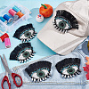 Evil Eye with Eyelash Appliques DIY-WH0401-32-5