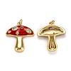 Autumn Theme Real 18K Gold Plated Brass Micro Pave Cubic Zirconia Pendants X-ZIRC-L100-019G-G-2