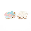 Alloy Enamel Pendants ENAM-N054-65B-NR-3