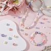 580Pcs 7 Styles Opaque Acrylic Beads SACR-SP0001-24-3