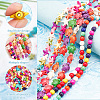  6 Strands 3 Styles Synthetic Howlite & Synthetic Turquoise Beads Strands Set TURQ-NB0001-20-5
