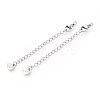 Tarnish Resistant 304 Stainless Steel Curb Chain Extender STAS-G310-06P-1