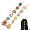 Retro Flower Alloy & Glass & ABS Plastic Hair Accessories EJEW-WH20018-02B-6
