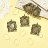 DIY Rectangle Pendant Making Kits DIY-FS0009-38-7