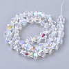 Electroplate Glass Beads Strands LS-EGLA-Q118-8mm-C17-2