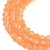Baking Paint Transparent Glass Beads Strands DGLA-F029-J2mm-03-4