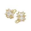 Brass Pave Cubic Zirconia Pendants KK-B142-11G-02-2