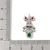 Christmas Theme Brass Micro Pave Cubic Zirconia Pendants LS-KK-Z065-03P-3