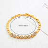 Brass Micro Pave Clear Cubic Zirconia Link Chain Bracelets for Women HV4092-4