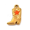 304 Stainless Steel Enamel Pendants STAS-M110-07G-2