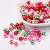 Christmas Mix Pearlized Glass Pearl Beads HY-X006-6mm-05-1