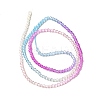 Transparent Gradient Color Glass Beads Strands GLAA-H021-01A-19-4