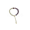 Natural Amethyst Round Beaded Bracelet NC1314-12-1