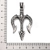 304 Stainless Steel Big Pendants STAS-Z095-05AS-3