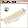 Unfinished Wood Rectangle Shape Slices LS-FIND-WH0438-002A-2