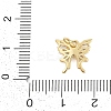 Brass Micro Pave Clear Cubic Zirconia Charms KK-G522-09G-3