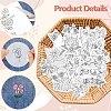 4 Sheets 11.6x8.2 Inch Stick and Stitch Embroidery Patterns DIY-WH0455-168-3