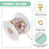 DIY Brass ABS Imitation Pearl Bead Handmade Chains Necklaces Making Kits DIY-HS0001-65C-4