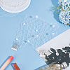 Nylon Fascinator Mesh Face Veil OHAR-WH0034-09A-02-5
