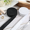 10 Yards 2 Colors Non-slip Transparent Silicone Polyester Elastic Band OCOR-GF0004-15B-3