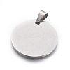 Tarnish Resistant 304 Stainless Steel Stamping Blank Tag Pendants LS-STAS-L218-03P-2