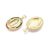 Brass Micro Pave Cubic Zirconia Pendants ZIRC-N039-047-NF-2