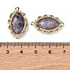 Natural Lepidolite Faceted Horse Eye Links G-B126-02G-14-3