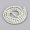 Baking Paint Pearlized Glass Pearl Bead Strands X-HY-T002-01A-02-1