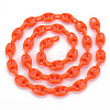 Handmade Opaque Acrylic Coffee Bean Chains CHAC-ZX0001-01F-2