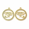Ion Plating(IP) 304 Stainless Steel Pendants STAS-L020-010G-1
