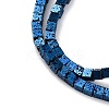 Electroplated Natural Lava Rock Beads Strands G-A256-B01-02G-2