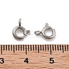 Non-Tarnish 316 Stainless Steel Spring Ring Clasps STAS-B072-08P-02-3