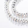 Electroplate Non-magnetic Synthetic Hematite Bead Strands G-Q465-13S-1
